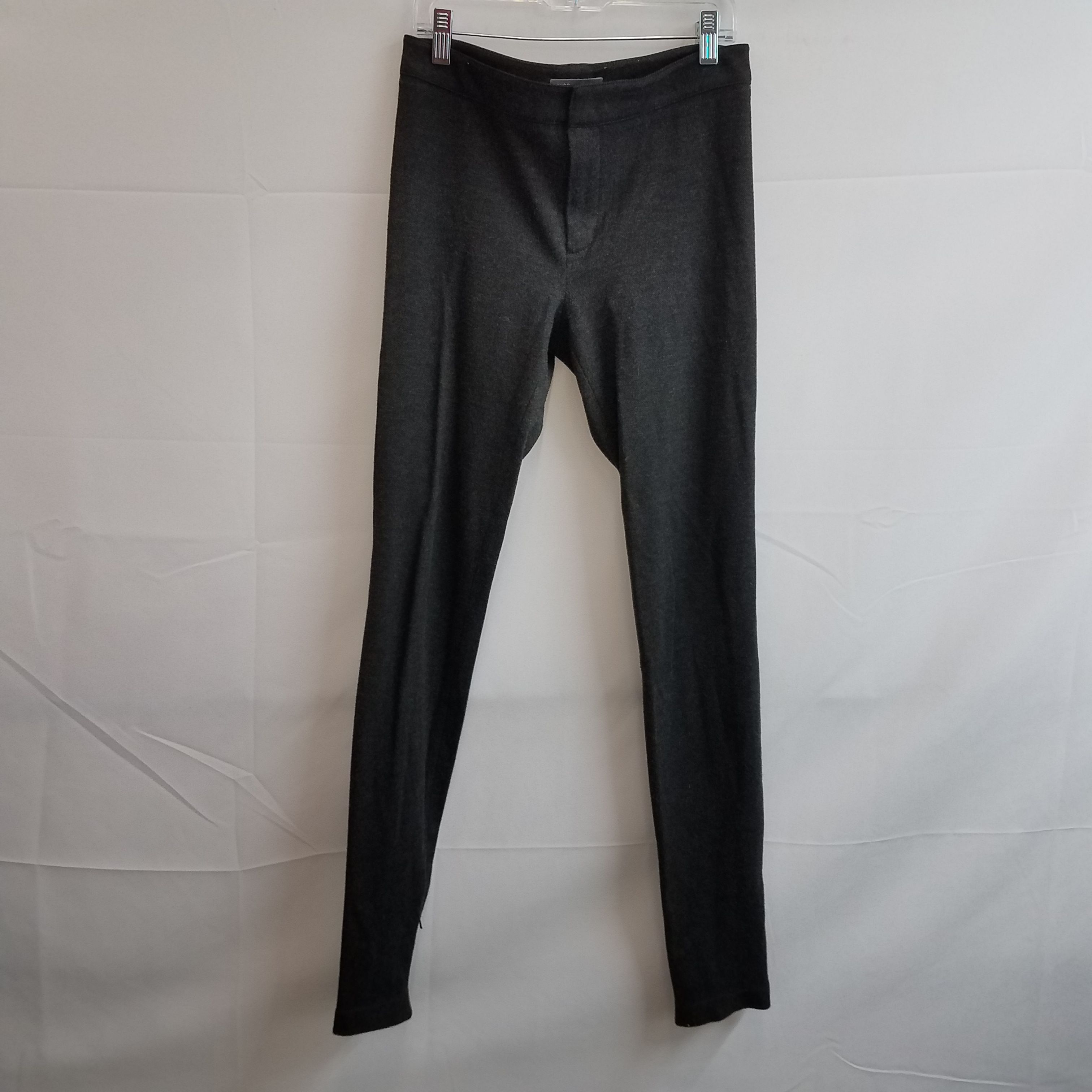 Womens Black Crop Ankle Pants Gold Zippers Ankle Zip Stretch 0 The Limited  90s | eBay